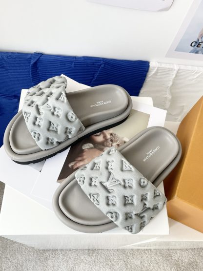 Louis Vuitton Velcro Embossed Slippers - Image 5