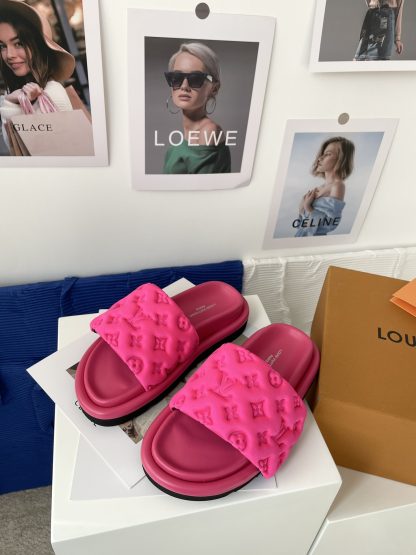 Louis Vuitton Velcro Embossed Slippers - Image 5