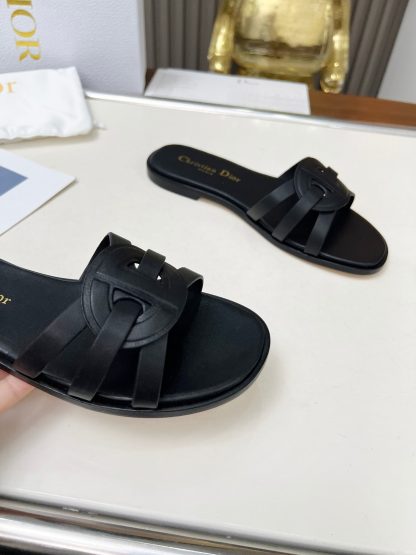 Dior D-Lane Classic Hollowed-out Slide Sandals - Image 5