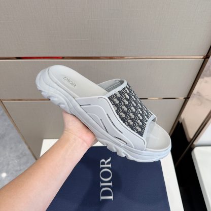 Dior H-Town Series Oblique Thick-soled Slippers - Image 5