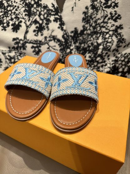 Louis Vuitton New Classic Slippers with Embroidery - Image 5