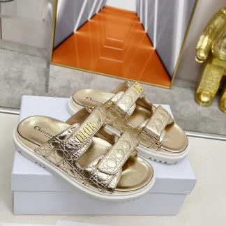 Dior classic fashion platform slippers