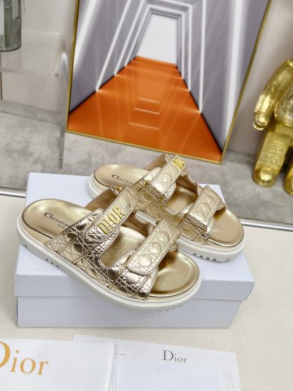 Dior classic fashion platform slippers