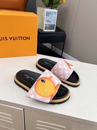 Louis Vuitton ol llow comfort flat sandals - Image 6