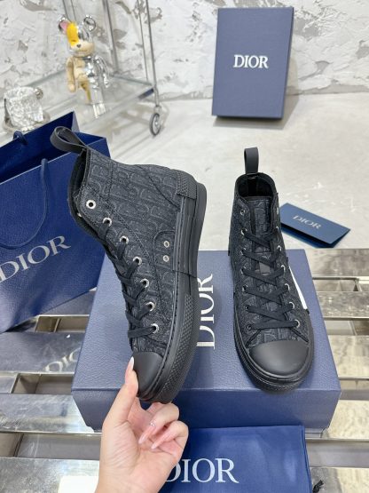 Dior Black B23 High-Top Sneakers - Image 6
