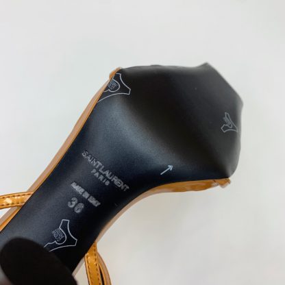 Ysl all-match square toe high heel sandals - Image 6