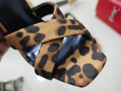 Ysl leopard print high heel ysl sandals high heels - Image 6