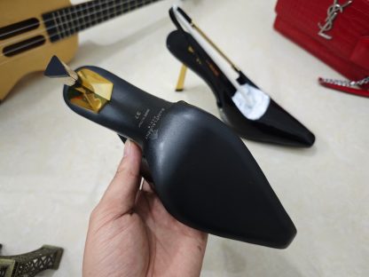 YSL high heels, classic YSL letter high-heeled sandals - Image 6