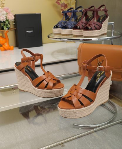 Ysl women's fashionable wedge high heels - Image 6