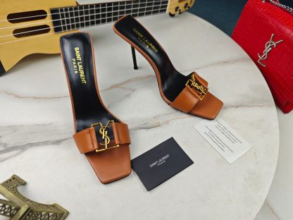 Ysl stiletto heel ysl elegant fashion high heel sandals - Image 4