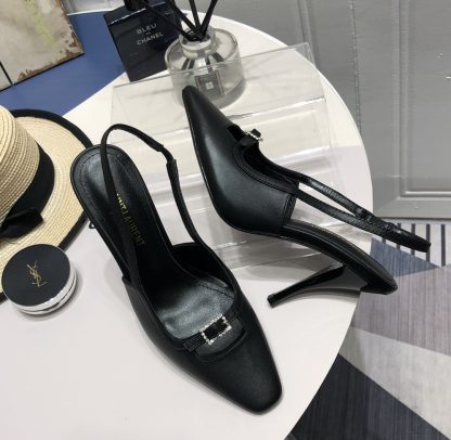 Ysl small square buckle kitten heel high heels - Image 5