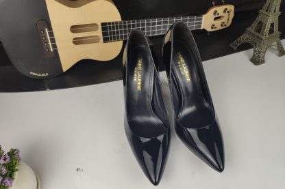 Ysl letter metal heel stylish high heels - Image 5