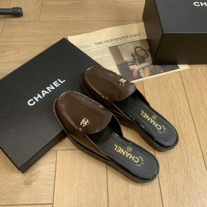 Chanel Early Spring Brown Classic Perfect Match Flash Brick Daily Sandals - Image 6
