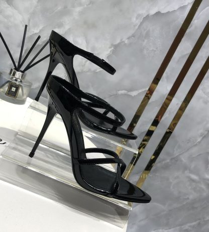 Ysl lacquered high-heeled sandals stylish elegant heels - Image 6