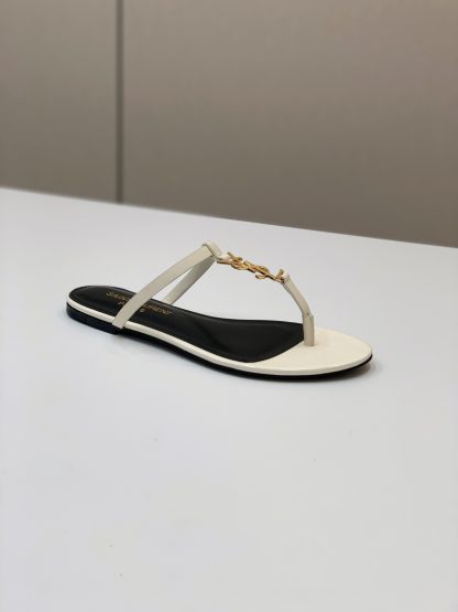 Ysl classic letter buckle flat sandals - Image 6