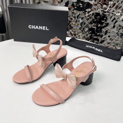 Chanel Early Spring Dance Shoes Collection Pink Delicate Sandals Heel Height 6cm - Image 6