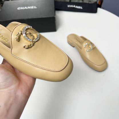 Chanel apricot early spring dance shoes series new retro feeling half slippers - Image 6