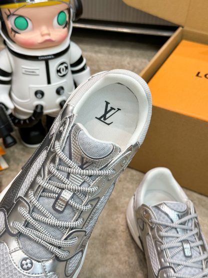 Louis Vuitton Olympia series couples' models Silver Horn King leisure sports shoes running shoes - Image 6