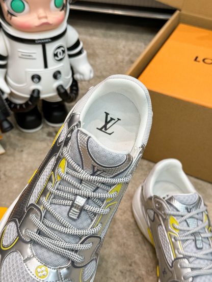 Louis Vuitton Olympia series couples' models Silver Horn King leisure sports shoes running shoes - Image 7