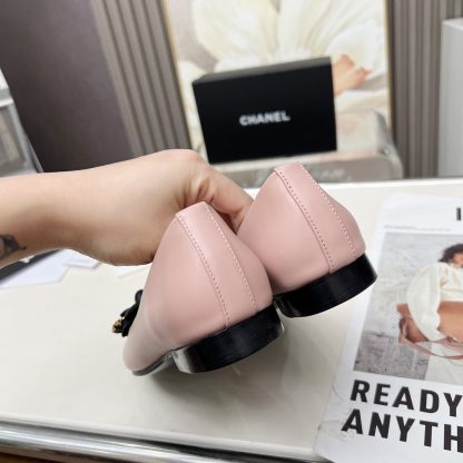 Chanel Spring/Summer Dancing Shoes Collection Small Round Head Pink Flat Sandals Heel Height 1.5cm - Image 6