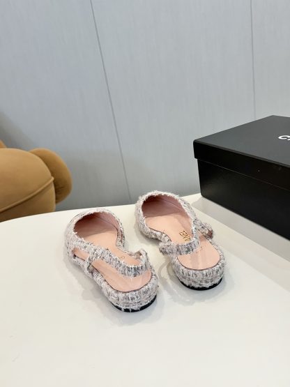Chanel classic pink versatile ballet flat sandals - Image 6