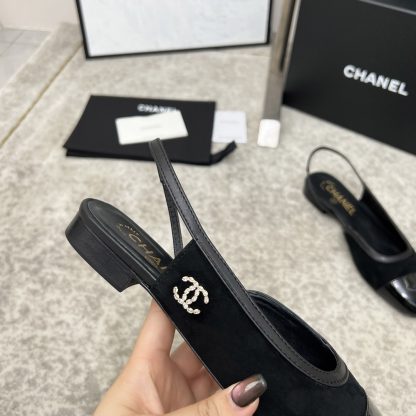 Chanel Spring and Summer Dancing Shoes Series New Black Retro Sandals - Image 6
