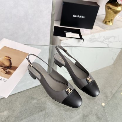 Chanel gray early spring dance shoes series new products like small round head slim sandals - Image 6