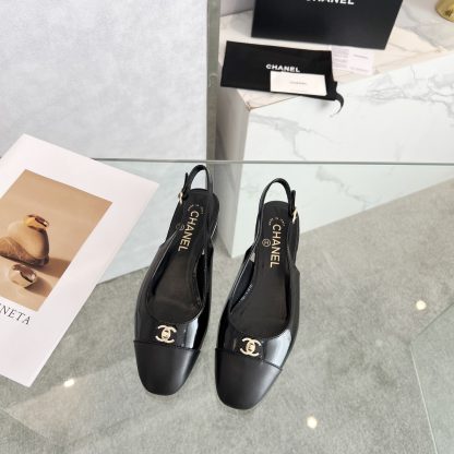 Chanel's black early spring dance shoes series new products are pleasing small round head slim sandals - Image 6