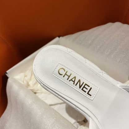 Chanel new white high-heeled sandals, heel height 7.5cm - Image 6