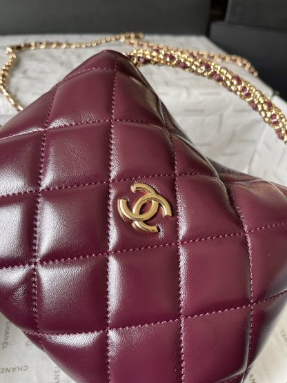 Chanel Lunch Box Bag Hobo with Woven Handle Tote Bag - Image 6