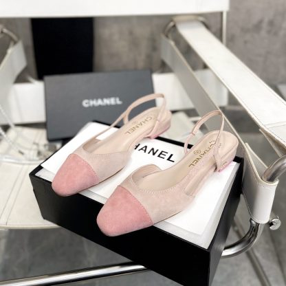 Chanel Fashion Classic Mixed Lambskin Light Pink Flat Sandals - Image 6