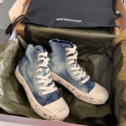 Balenciaga high-top denim casual shoes - Image 6
