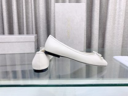 Jimmy Choo white mesh flats - Image 6
