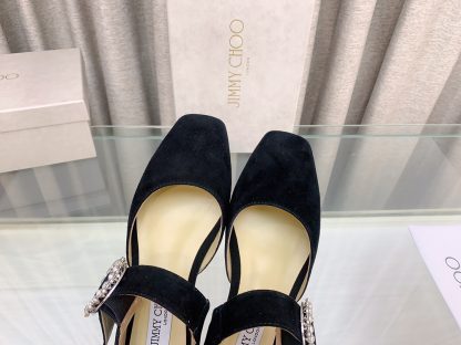 Jimmy Choo Mary Jane Hollow Fashion Flats - Image 6