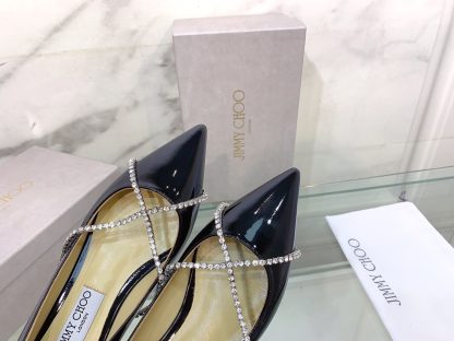 Jimmy Choo rhinestone chain pointed toe flats - Image 6