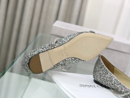 Jimmy Choo rhinestone chain pointed toe flats - Image 6