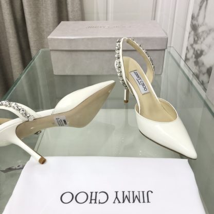 Jimmy Choo sewn rhinestone high-heeled sandals - Image 6