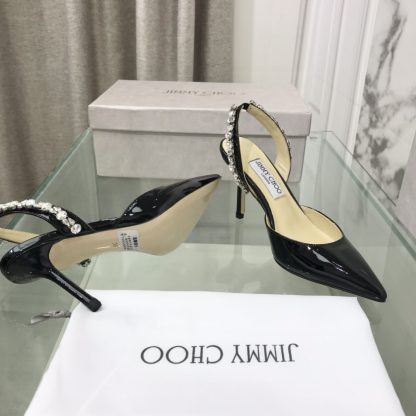 Jimmy Choo sewn rhinestone high-heeled sandals - Image 6