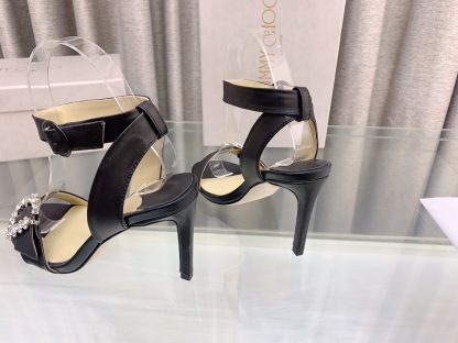 Jimmy Choo Elegant C-buckle rhinestone high heels - Image 6