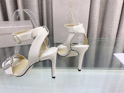 Jimmy Choo Elegant C-buckle rhinestone high heels - Image 6