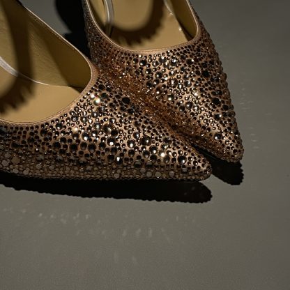 Jimmy Choo pointed toe high heel crystal shoes - Image 6