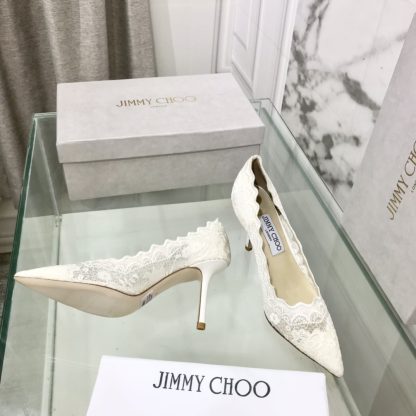Jimmy Choo lace high heels - Image 6