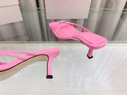 Jimmy Choo stylish heart-shaped crystal intertwined strappy sandals high heels - Image 6