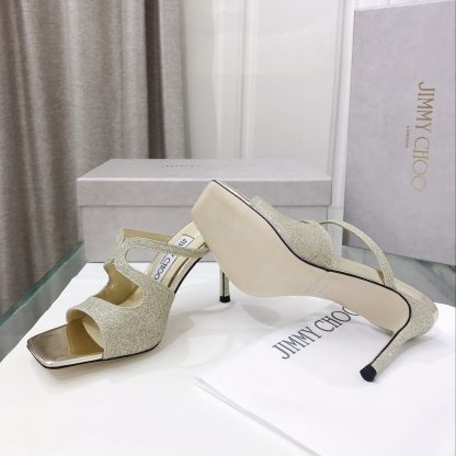 Jimmy Choo Fashion Square Toe Sandals High Heels - Image 6