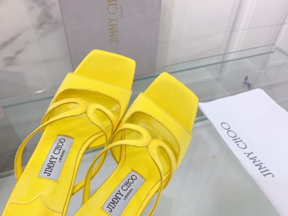 Jimmy Choo Fashion Square Toe Sandals High Heels - Image 6
