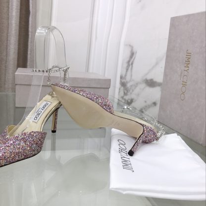 Jimmy Choo crystal chain high heels - Image 5