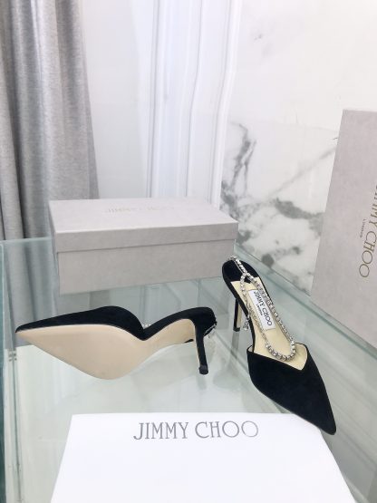 Jimmy Choo crystal chain high heels - Image 6