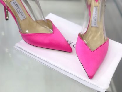 Jimmy Choo crystal chain high heels - Image 6