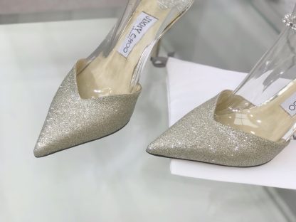 Jimmy Choo crystal chain high heels - Image 6
