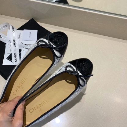 Chanel fashion items black and white elegant and exquisite ballet shoes - Image 6